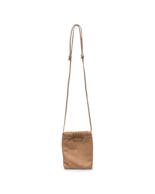 Caterina Lucchi White Eva Garment-Dyed Leather Cross Body Bag