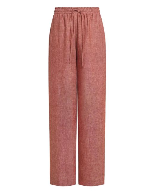 12 STOREEZ ドローストリング リネンパンツ Red