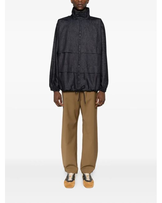 Lacoste Blue Drop-Shoulder Denim Jacket for men