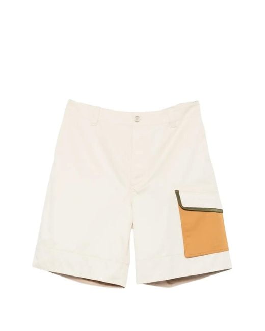 Marni White Pocket Shorts for men