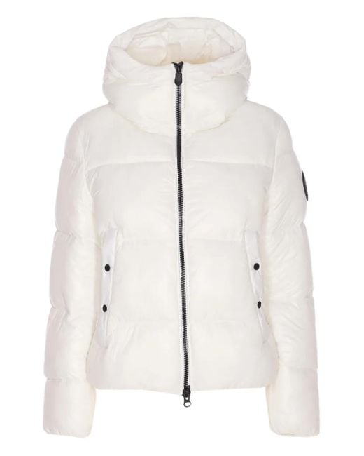 Save The Duck Hooded Puffer Jacket Natural