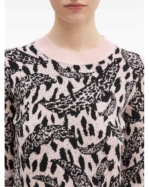 Jersey con motivo de leopardo Fiorucci de color Blue