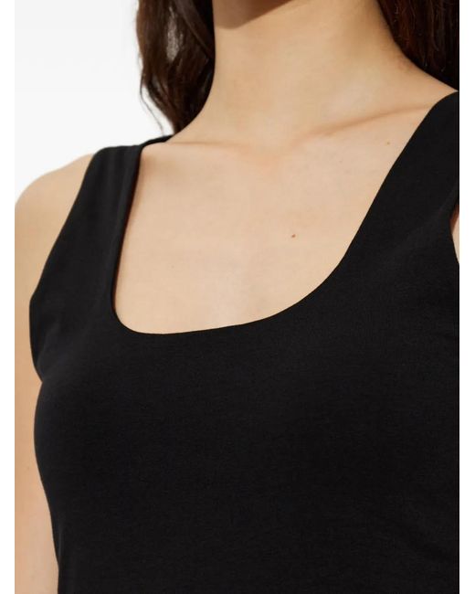 By Malene Birger Black Marcielle Scoop-Neck Gathered Maxi Dress