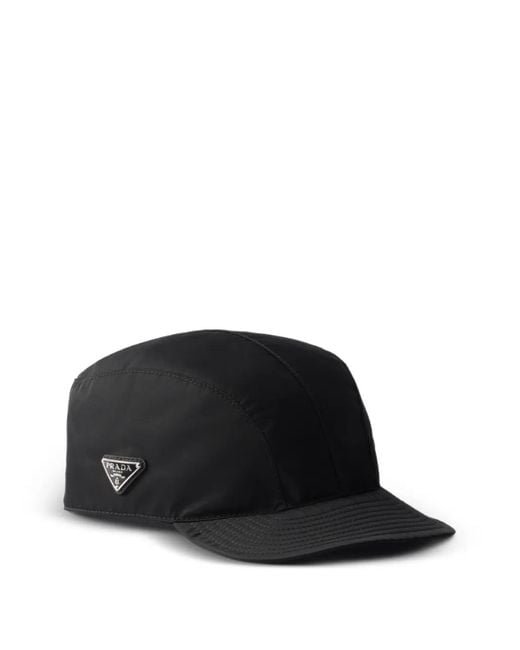Prada Black Baseballkappe Aus Re-Nylon