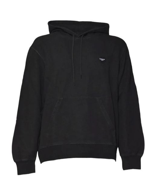 Felpa Con Cappuccio E Logo di Carhartt in Black da Uomo