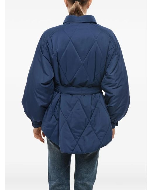 Bacon Blue Belted Puffer Jacket