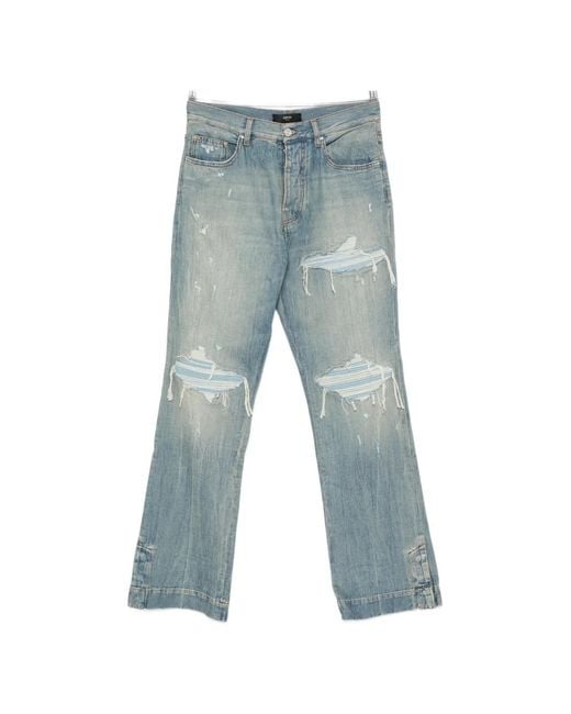Amiri Blue Distressed Jeans for men