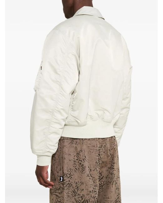 Alpha Industries White Cwu-45 Heritage Bomber Jacket for men