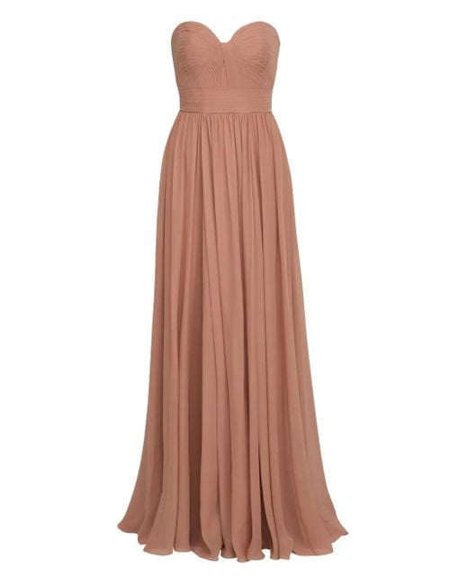 Elie Saab Brown Abendkleid aus Seide