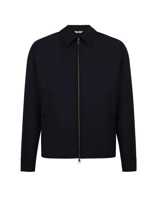 Boglioli Blue Zip Jacket for men
