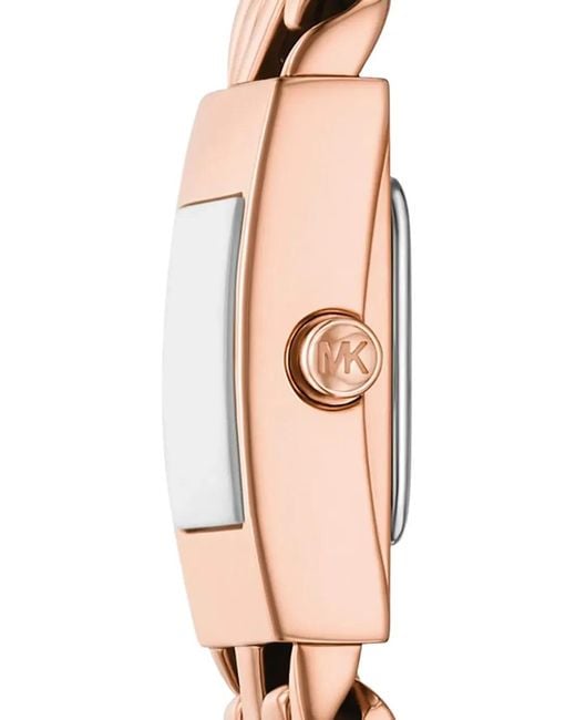 Michael Kors White Darrington Chain 15.5Mm Watch