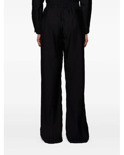 Casella Meyer Black Pleated Trousers for men