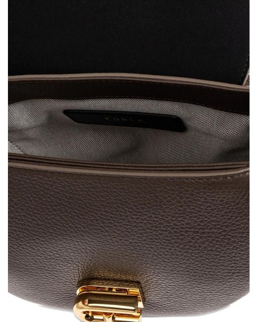 Furla Brown Lotus Mini Crossbody