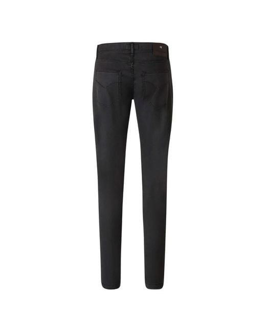 Marco Pescarolo Black Logo-Patch Jeans for men