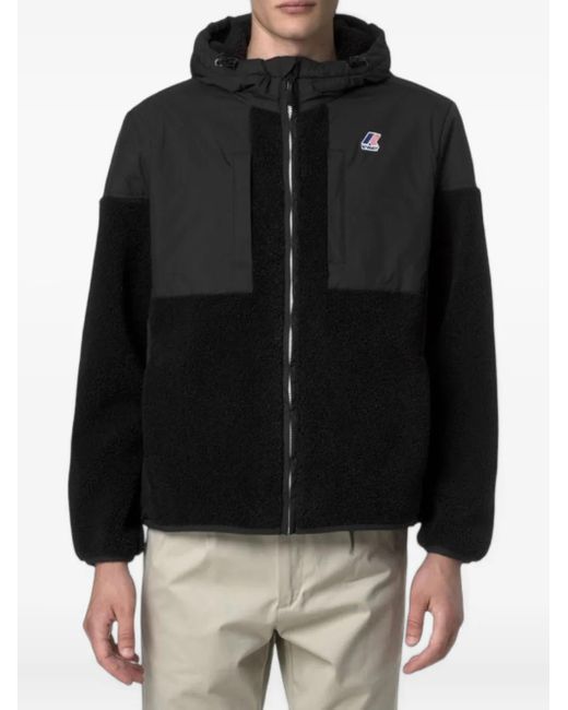 K-Way Black Samson Hooded Jacket