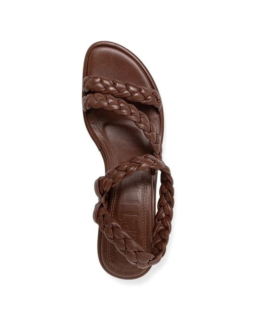 Souliers Martinez Brown Sandales Anaya À Design Tressé