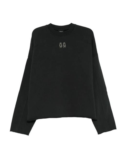 44 Label Group Black Crew-Neck Sweatshirt for men