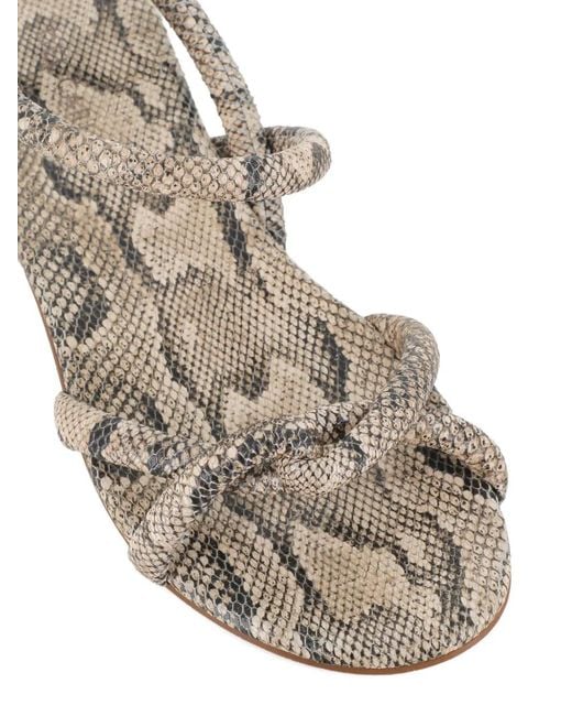 Roberto Del Carlo Natural 12107 Twisted-Strap Sandals