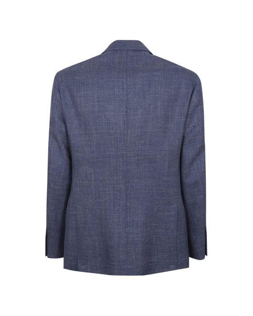 Brunello Cucinelli Blue Button Jacket for men