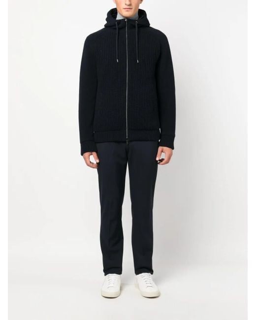 Herno Blue Infinity Reversible Hooded Jacket for men