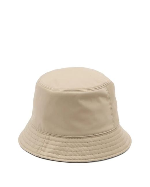 Moncler Natural Reversible Logo-Patch Bucket Hat
