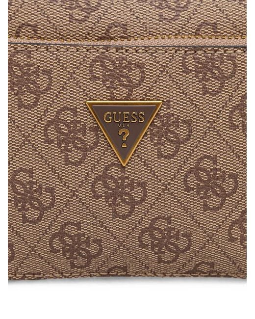 Marsupio Con Monogramma di Guess in Brown da Uomo
