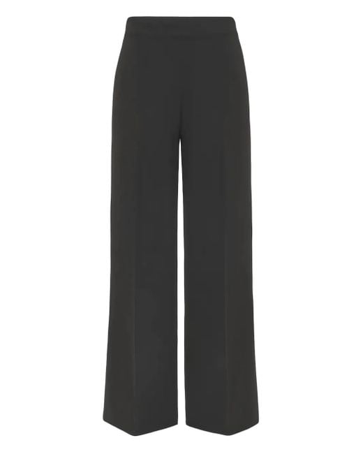 P.A.R.O.S.H. Wide-leg Straight Trousers Black