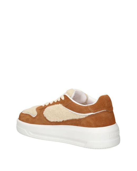 Love Moschino Brown Lace-Up Sneakers