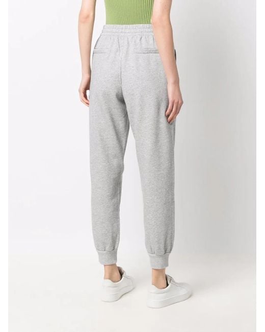 Isabel Marant Gray Logo-Patch Track Pants