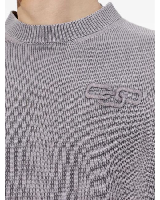 DSquared² Gray Logo-Detail Sweater for men