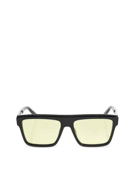 Off-White c/o Virgil Abloh Black Rectangle-Frame Sunglasses