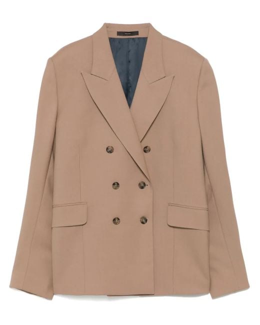 Paul Smith Natural Double-Breasted Blazer