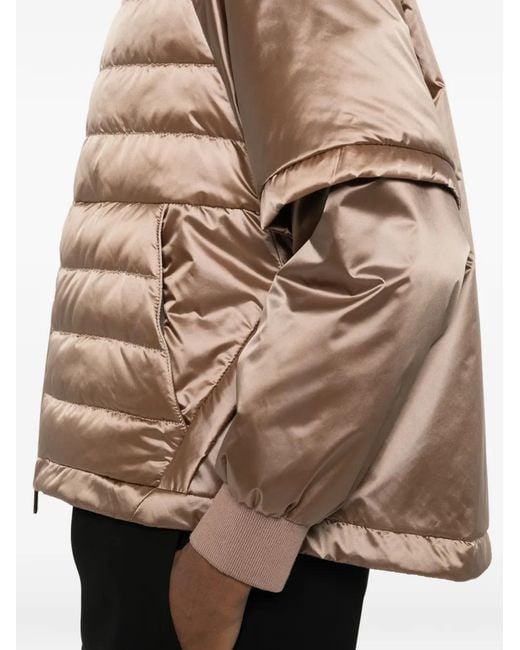 Moorer Natural Hooded Padded Jacket