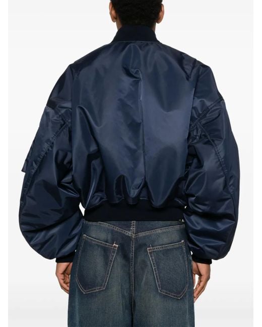 Balenciaga Blue Bomber Type Jacket for men