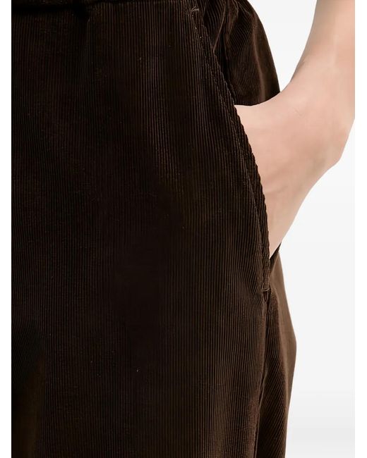Benetton Black Elasticated Corduroy Trousers