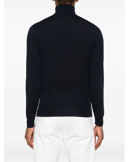 Drumohr Black Turtleneck Sweater for men