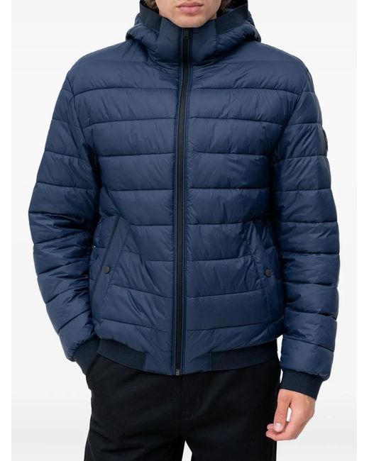 HUGO Blue Hooded Jacket for men