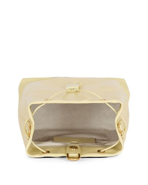Balmain Natural Pulse Leather Shoulder Bag