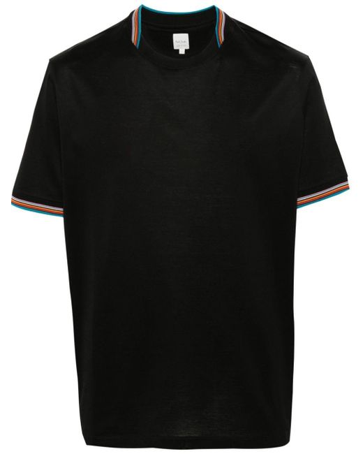 Paul Smith T-Shirt mit Artist Stripe-Detail in Black für Herren