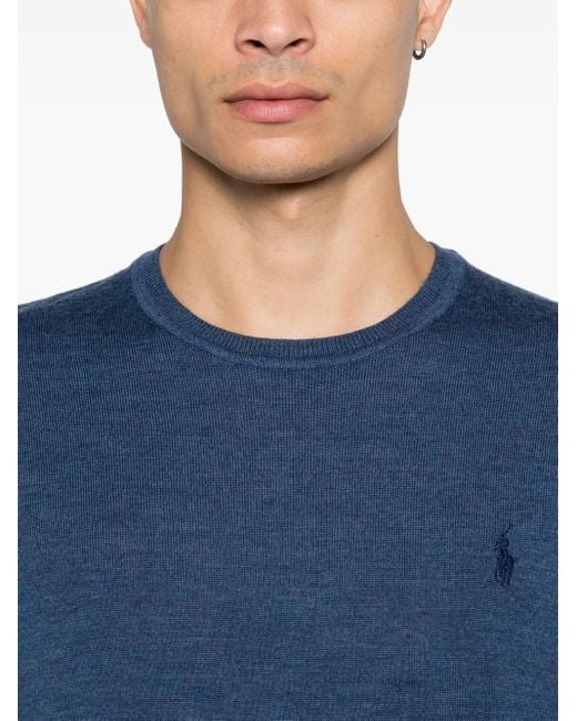 Polo Ralph Lauren Pullover Mit Polo Pony-Stickerei in Blue für Herren