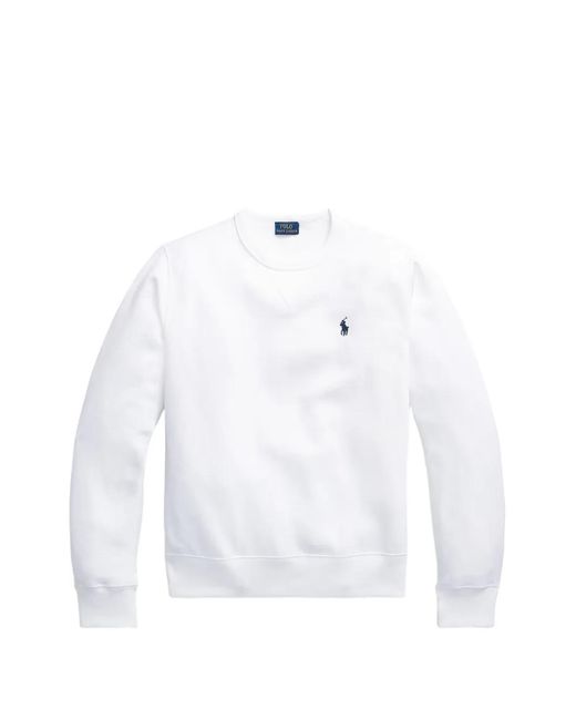 Polo Ralph Lauren White Polo Pony Sweatshirt