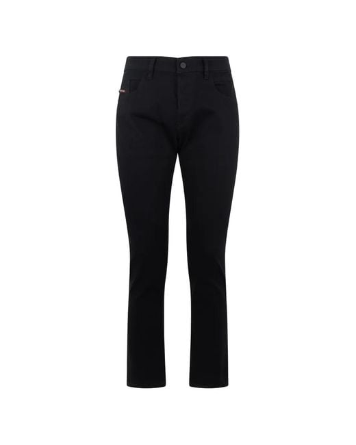 DIESEL Black Pantalon Slim À Coupe Fuselée