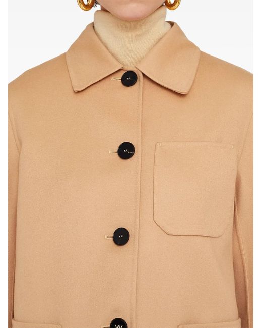 Jil Sander Natural Cashmere Shirt Jacket