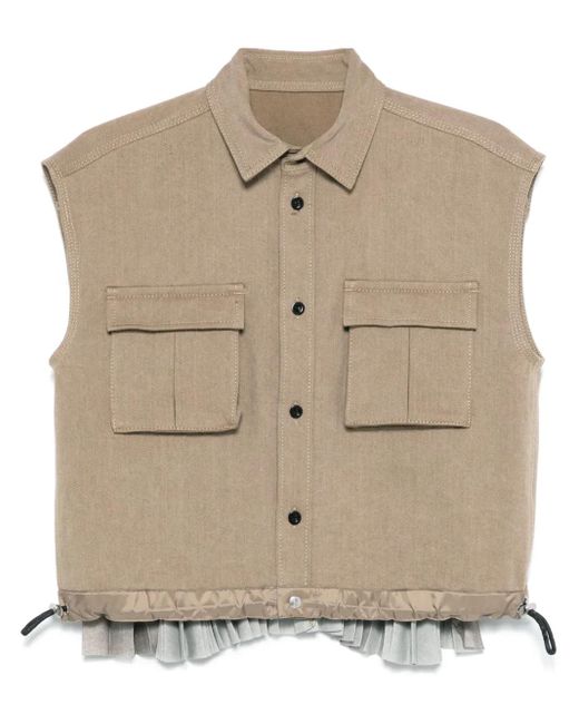 Sacai デニム シャツ Natural