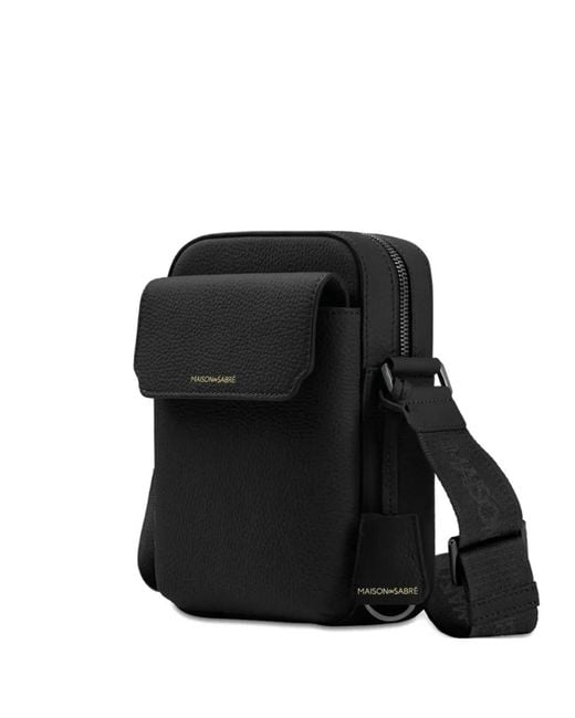 Sacoche En Cuir À Rabat Maison De Sabre en coloris Black