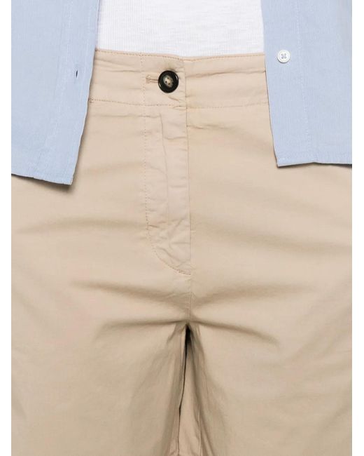 Marc O' Polo Natural Button-Fastening Shorts