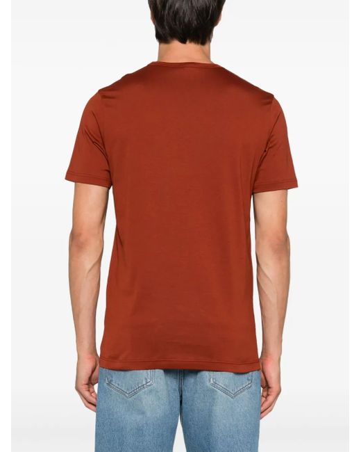 Sunspel Red T-Shirt Classic for men