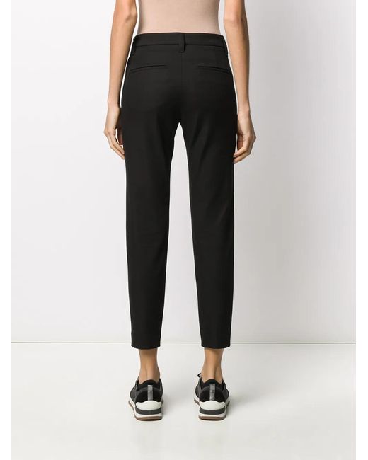 Brunello Cucinelli Black Tailored Cropped Trousers