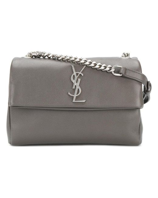 Saint Laurent Gray Small West Hollywood Bag