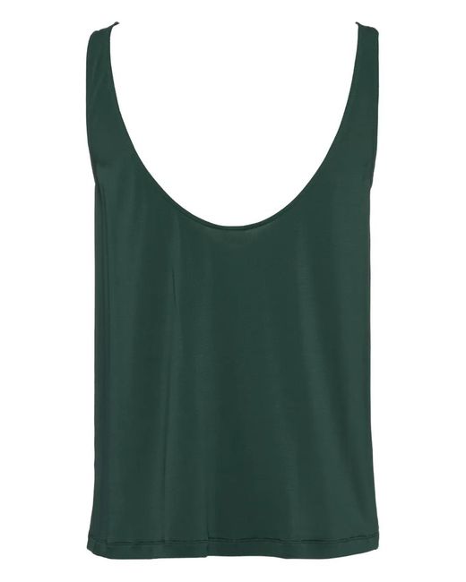 Eres Green Anae Scoop-Neck Top